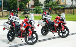 Cảnh sát PCCC được trang bị mô tô phân khối lớn chuyên dụng