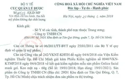 Thu hồi mỹ phẩm Gelica facial mask gel không đạt chất lượng
