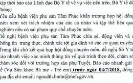 Bộ Y tế yêu cầu làm rõ vụ thai nhi tử vong trong bụng mẹ lúc chờ sinh tại Hải Phòng