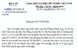 Bộ Y tế yêu cầu làm rõ vụ trao nhầm con tại Bệnh viện đa khoa huyện Ba Vì