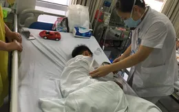 Bé trai 7 tuổi bị chó cắn đứt rời môi