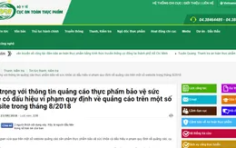 Nhiều thực phẩm bảo vệ sức khỏe vi phạm quy định về quảng cáo