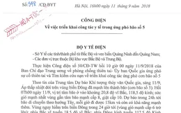 Bộ Y tế triển khai hỏa tốc công tác y tế ứng phó bão số 5