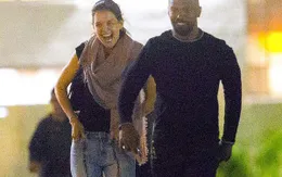Katie Holmes cười rạng ngời bên bạn trai Jamie Foxx