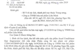 Đình chỉ lưu hành sản phẩm chăm sóc tóc Arual Conditioner Hair Regenerator