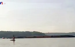 Chìm tàu 8.000 tấn trên sông Lòng Tàu, TP.HCM