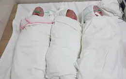 Hạ sinh ba bé gái sau thụ tinh nhân tạo