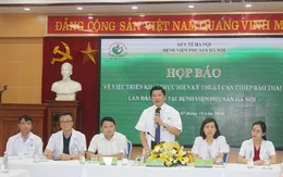 Bệnh viện Phụ sản Hà Nội mổ thành công chữa bệnh cho thai nhi còn trong bụng mẹ