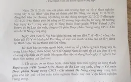 Quảng Nam yêu cầu ngừng sử dụng thuốc gây tê liên quan sự cố y khoa tại Đà Nẵng