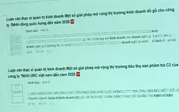 Tràn lan luận văn, luận án trên mạng internet