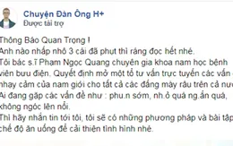Mạo danh Bệnh viện Bưu điện chữa bệnh nam khoa