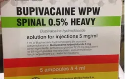 Ngưng sử dụng thuốc có hoạt chất Bupivacain