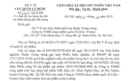 Thu hồi dung dịch vệ sinh phụ nữ trà xanh trầu không