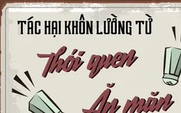 Tác hại khôn lường từ thói quen ăn mặn