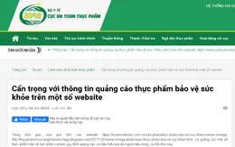 Nhiều website quảng cáo thực phẩm vi phạm quy định