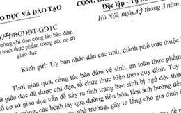 Bộ GD&ĐT yêu cầu các trường kiểm soát chặt nguồn gốc thực phẩm