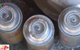 Bình gas mini giá rẻ được bày bán tràn lan trên thị trường