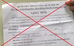 Mạo danh Bệnh viện Trung ương Quân đội 108 tổ chức du lịch khám chữa bệnh, bán thực phẩm chức năng, dược phẩm