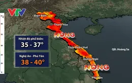 Tiếp tục nắng nóng "đổ lửa" ở Tây Bắc Bộ và Trung Bộ, có nơi trên 40 độ C