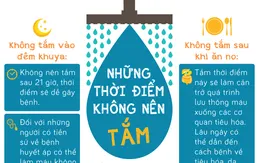[Infographic] Những thời điểm không nên tắm