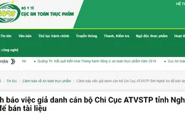 Nghệ An: Giả danh cán bộ Chi Cục ATVSTP để bán tài liệu