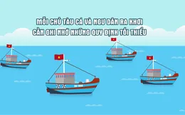Những quy định tối thiểu mà mỗi chủ tàu cá và ngư dân cần ghi nhớ khi ra khơi