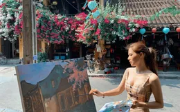 Phanh Lee thỏa mãn đam mê hội họa trong chuyến du lịch Hội An