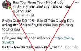 Mạo danh bệnh viện bán thuốc điều trị bạc tóc, rụng tóc