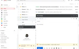 Gmail cập nhật thông báo người nhận đang bận trên cửa sổ Hangouts Chat