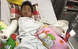 Bé trai bị chú chém đứt lìa tay ở Bắc Giang đang cần sự giúp đỡ từ cộng đồng