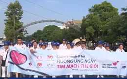 Hơn 1.000 người đi bộ hưởng ứng Ngày Tim mạch thế giới
