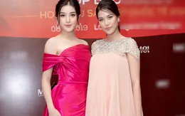 “Bà bầu” Lan Khuê khoe dáng cùng Á hậu Huyền My