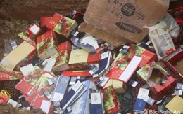 Tiêu hủy nhiều loại hàng hóa dịp Tết không rõ nguồn gốc