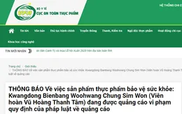 Thực phẩm bảo vệ sức khỏe Kiều Ngân Hoa quảng cáo vi phạm quy định