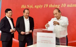 Lãnh đạo Chính phủ quyên góp ủng hộ đồng bào miền Trung