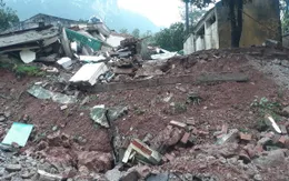 Cận cảnh vụ sạt lở kinh hoàng tại Đồn Biên phòng Cửa khẩu quốc tế Cha Lo