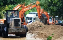 Di dời đất đá, thông tuyến đường Hồ Chí Minh, Quốc lộ 14B