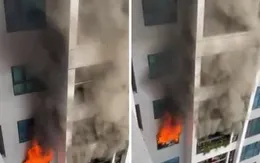 Hà Nội: Cháy chung cư, nhiều người bỏ chạy