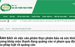 Sử dụng hình ảnh, uy tín của nhân viên y tế quảng cáo phóng đại công dụng thực phẩm Xương khớp Mộc Thanh