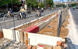 Lập rào chắn trong khoảng 7 tháng thi công hầm chui Lê Văn Lương