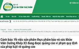 Lợi dụng hình ảnh, uy tín của cơ sở y tế quảng cáo thực phẩm Viên dưỡng khớp X3