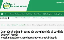 Thực phẩm bảo vệ sức khỏe Đường Vị An quảng cáo lừa dối người tiêu dùng