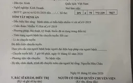 TP.HCM: Xuất hiện giấy chuyển viện cho bệnh nhân nhiễm nCoV giả