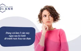 5 việc chị em cần tránh làm ngay sau kỳ kinh nguyệt
