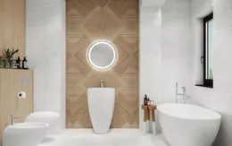 Sắc thái khác nhau của mẫu phòng tắm rộng 4m2 tiêu chuẩn