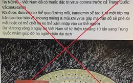 Xử lý đối tượng tung tin sử dụng ma túy đá điều trị virus corona
