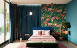 Căn biệt thự cao cấp sử dụng tầng lửng làm phòng đọc