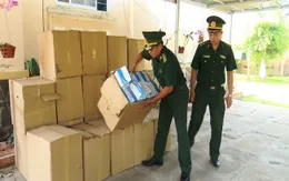 Bắt vụ buôn lậu khẩu trang bằng đường thủy sang Campuchia