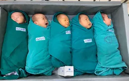 5 em bé chào đời trong bệnh viện cách ly