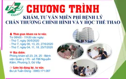 Khám, tư vấn miễn phí bệnh lý chấn thương chỉnh hình và y học thể thao tại TP.HCM